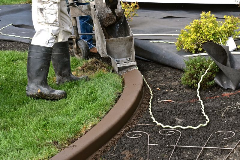 Flowerbed Edging Installation detail